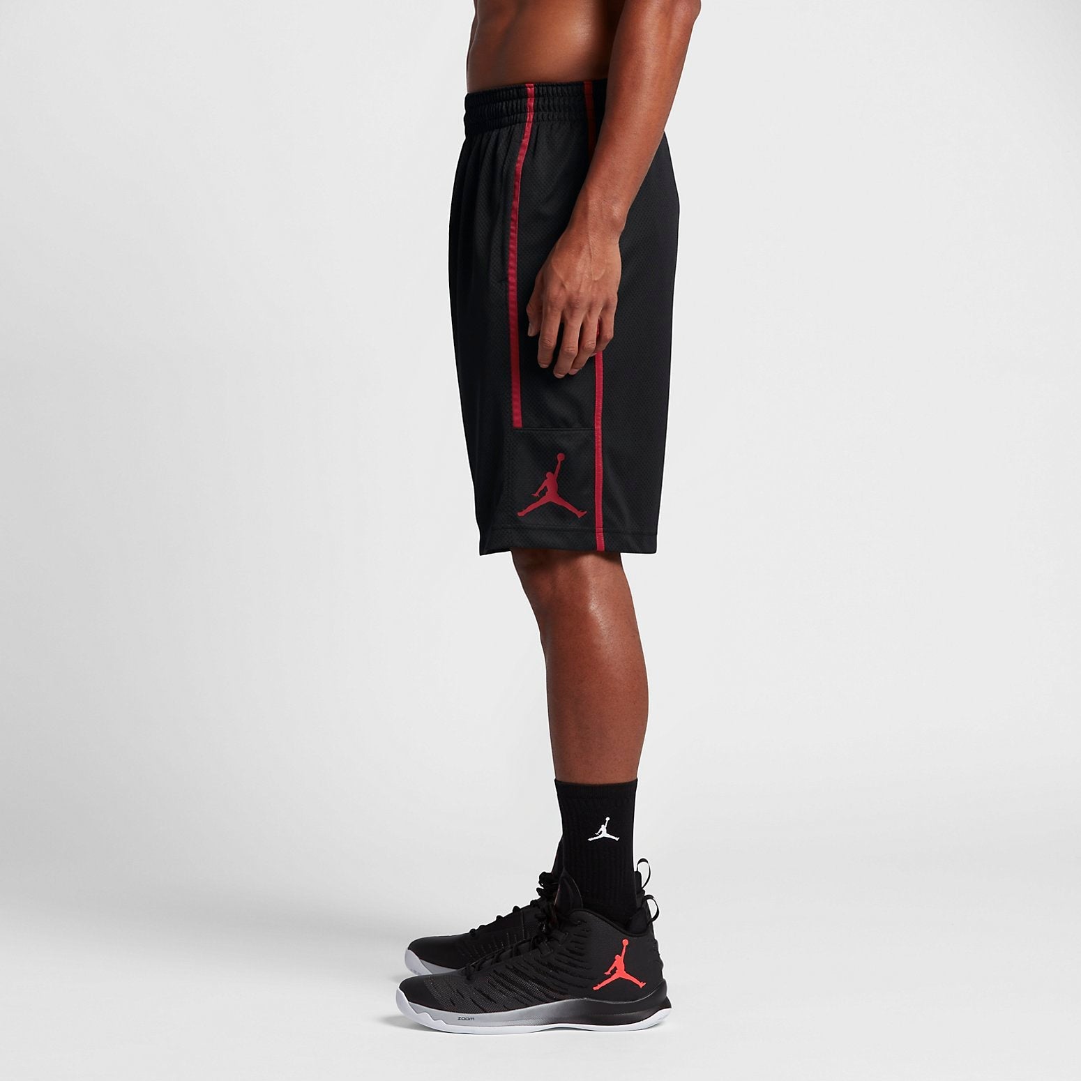 Air Jordan Double Crossover Mens Basketball Shorts 'Black' 811466-010
