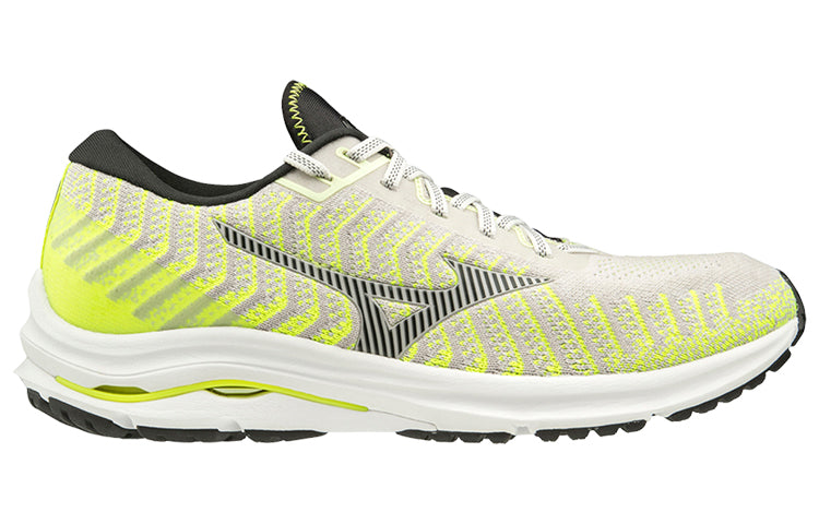 Mizuno Wave Rider 24 Waveknit 'Yellow Grey White' J1GC207516