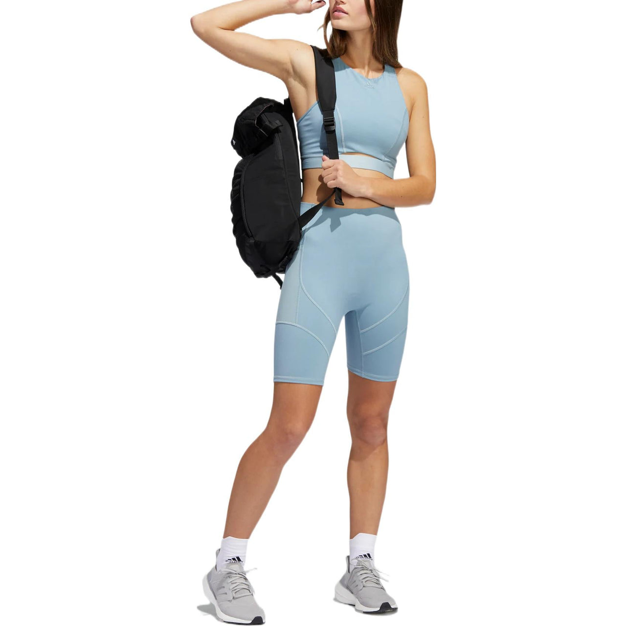 (WMNS) adidas Yoga 4 Elements Studio Pocket Short Tights Asia Sizing 'Teal' HD4482