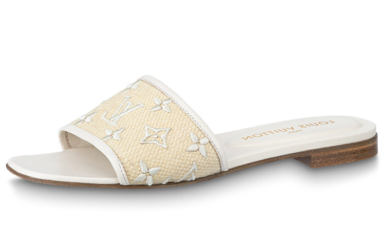 (WMNS) LOUIS VUITTON Revival Flat Mules 'Yellow' 1ABTVW