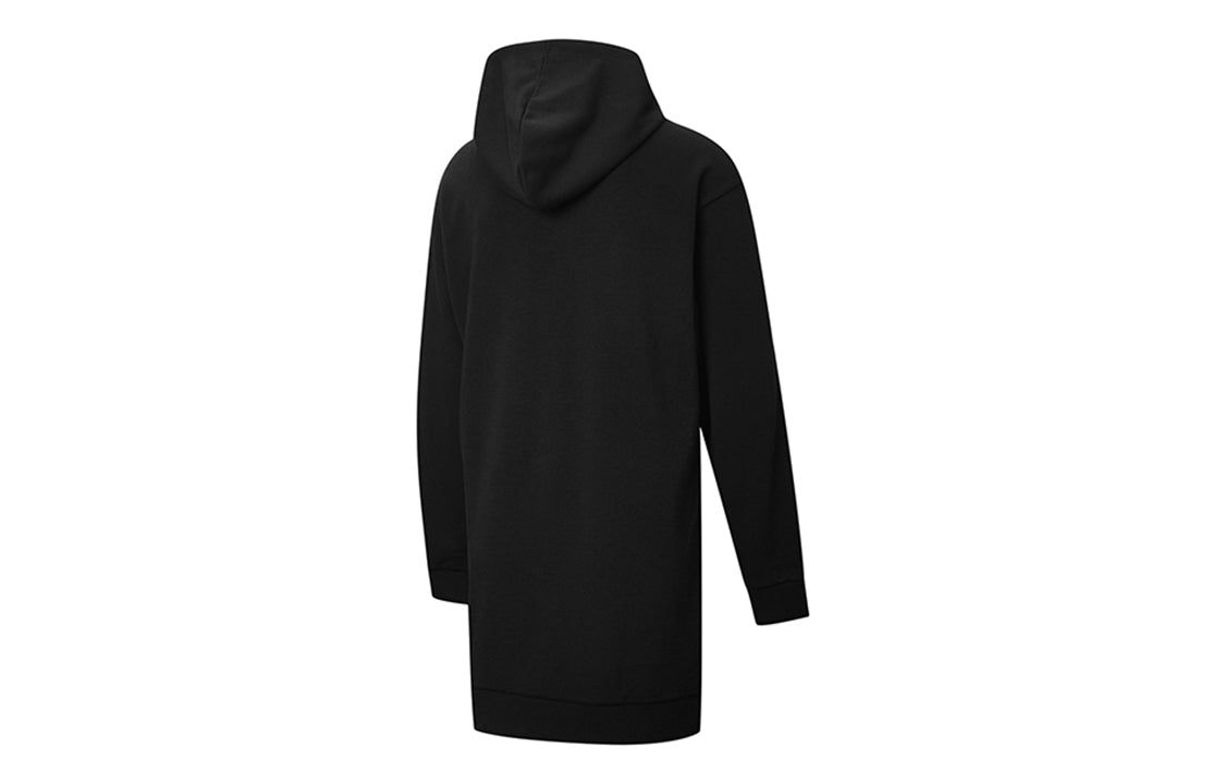 (WMNS) PUMA Amplified Hooded Long Sleeves Dress Black 586594-01