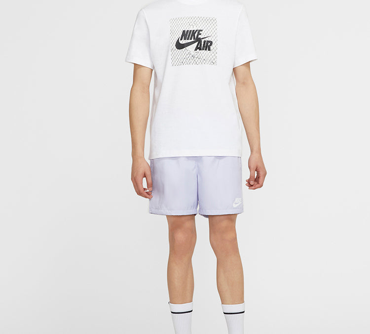 Nike Alphabet Large Pattern Round Neck Short Sleeve White CK9510-100