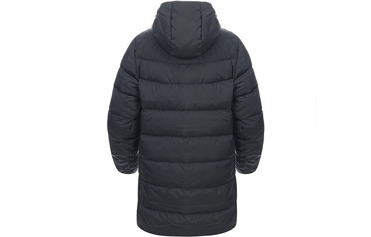 Men's Nike Casual Stay Warm Logo Mid-Length Hooded With Down Feather Jacket Black AO8915-010