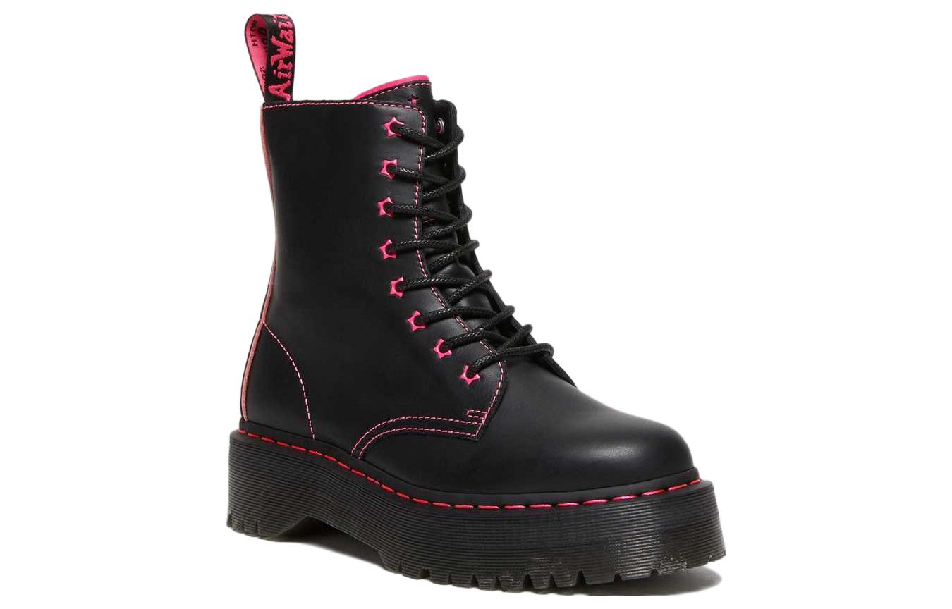 Dr. Martens Jadon II Neon Star Leather Platform Boots 'Black' 27617001