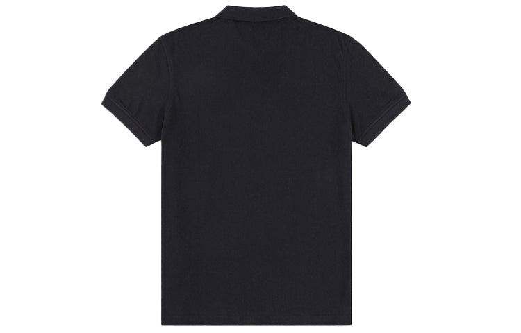Men's Levis Red Flag Embroidered Short Sleeve polo Black Polo Shirt 35883-0007