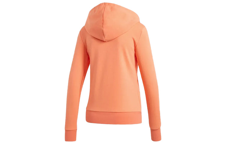 (WMNS) adidas Logo Printing Hooded Jacket Pink EI0659