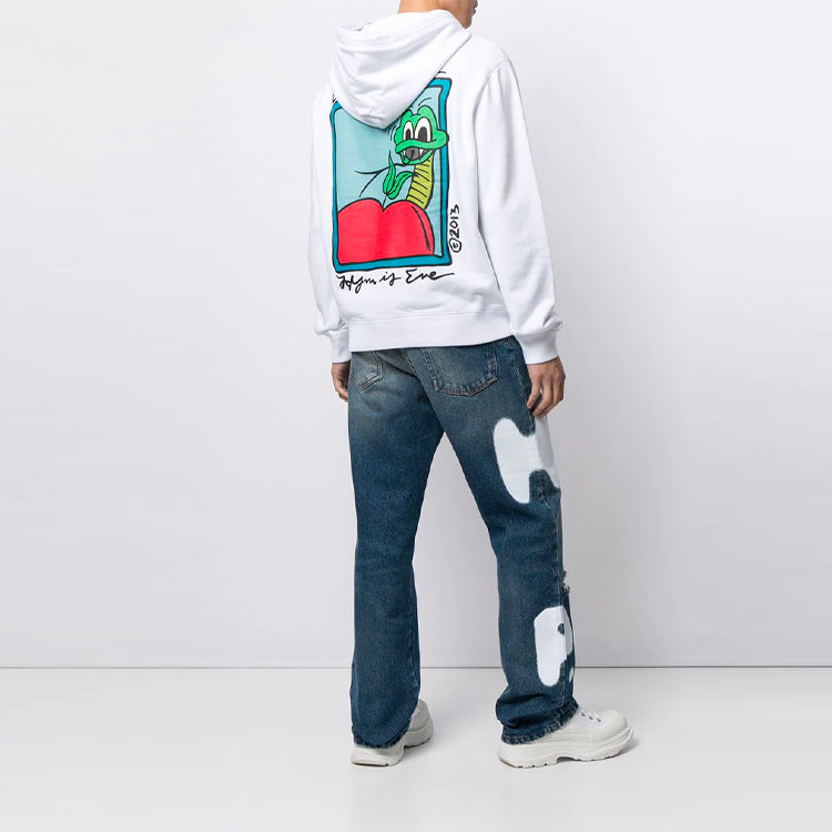 Men's Off-White SS21 Apple Pattern Ordinary Version White OMBB074S21FLE0070125