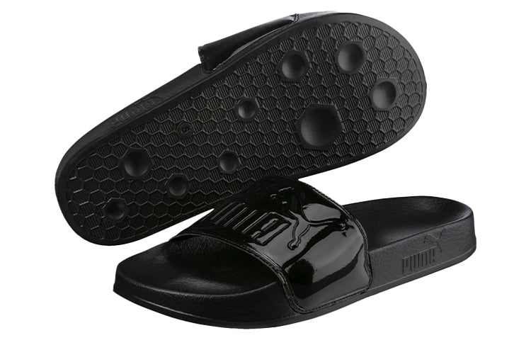 (WMNS) PUMA Leadcat Patent Slide Black 367282-01