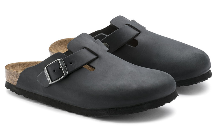 Birkenstock Boston Regular 'Oiled Leather Black' 0059461