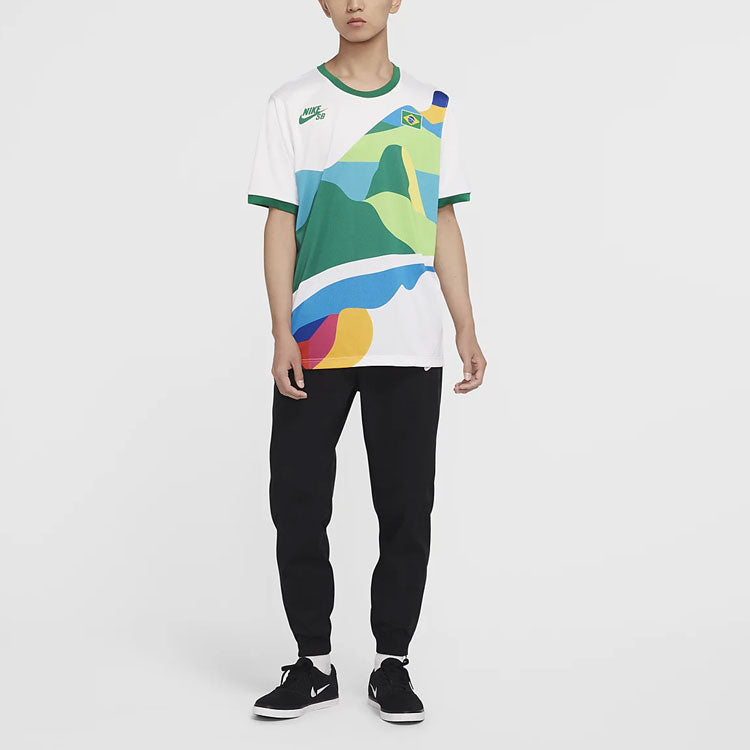 Nike SB x Parra Brazil Federation Kit Crew Jersey 'White Multi' CT6085-100