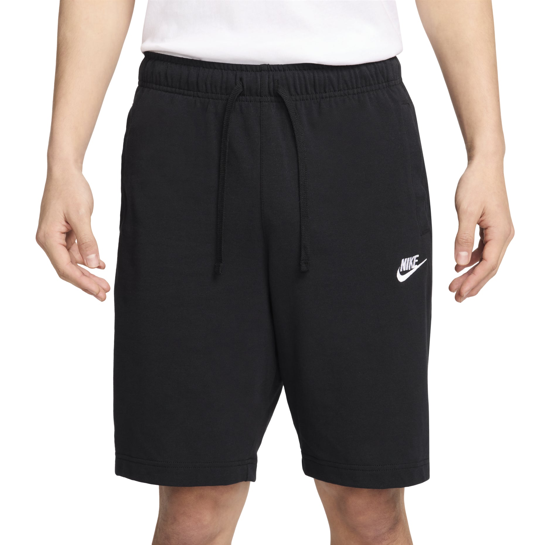 Nike Sportswear Club Solid Color Cotton Casual Shorts Black BV2773-010