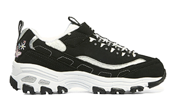 (GS) Skechers D'Lites 'White Black' 302540L-BKW
