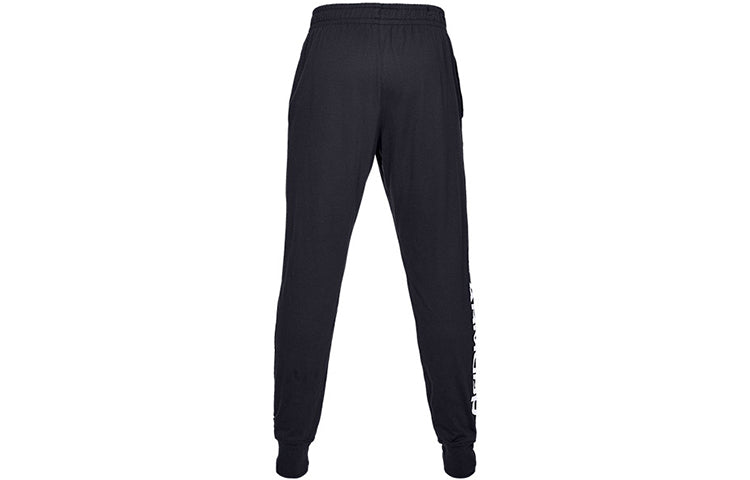 Under Armour Sportstyle Cotton Graphic Joggers 'Black' 1329298-001