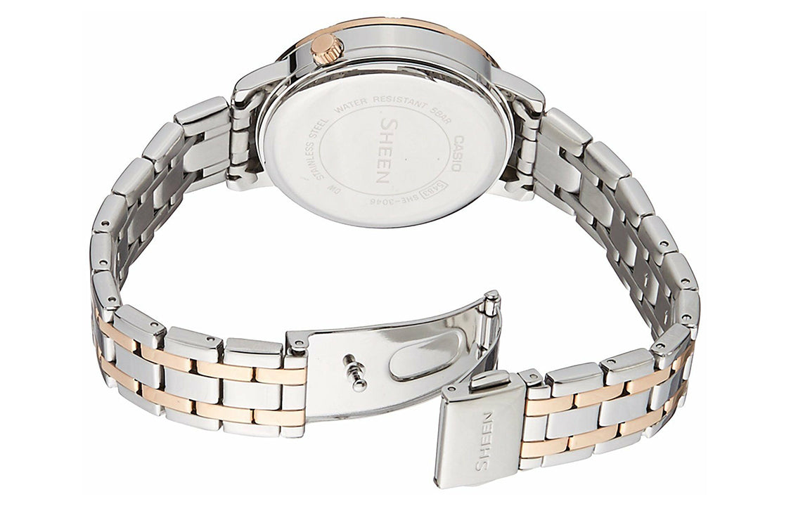 CASIO SHEEN Series quartz Stainless Steel Strap SHE-3046SGP-7A