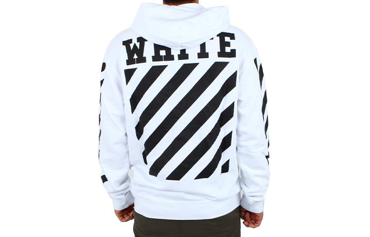 Off-White Caravaggio Hooded Pullover Men White OMBB001F150030030188
