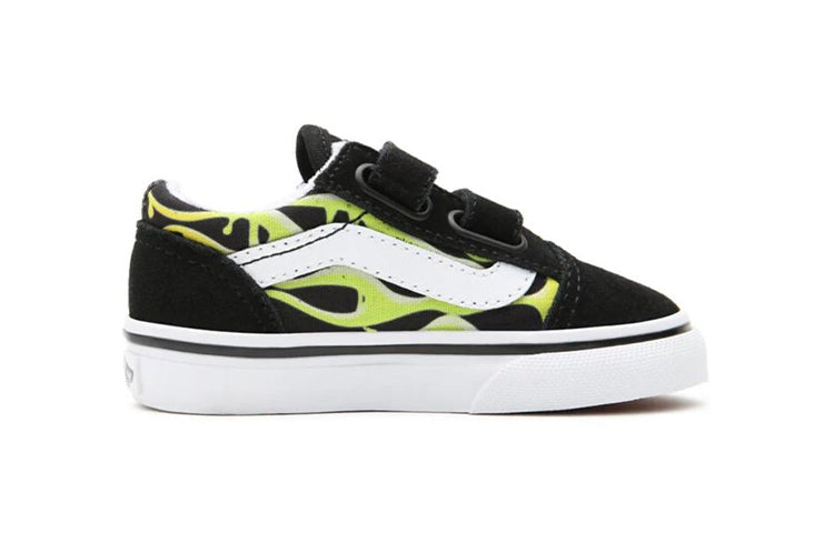 Vans Old Skool K Shoes Black/Green VN0A38JN31M