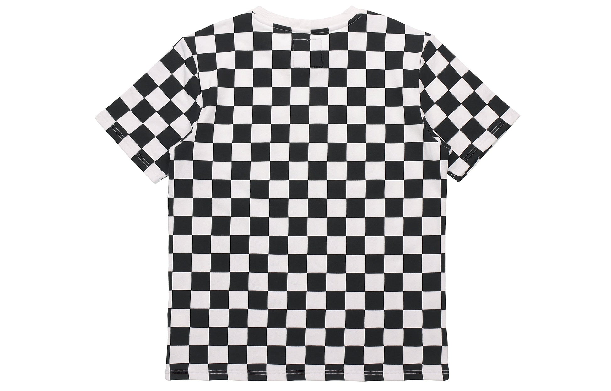 Vans Checker Grid Athleisure Casual Sports Short Sleeve Couple Style Black VN0A54IDJ0Z