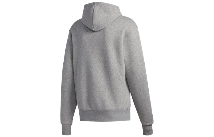 adidas originals Printing Logo hooded Long Sleeves Gray GE0116