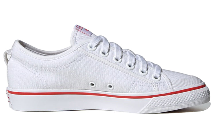 (WMNS) adidas Nizza Trefoil 'White Red' FX9267