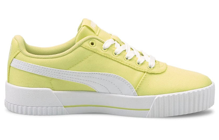 (WMNS) PUMA Carina Canvas Sneakers Yellow 368669-05