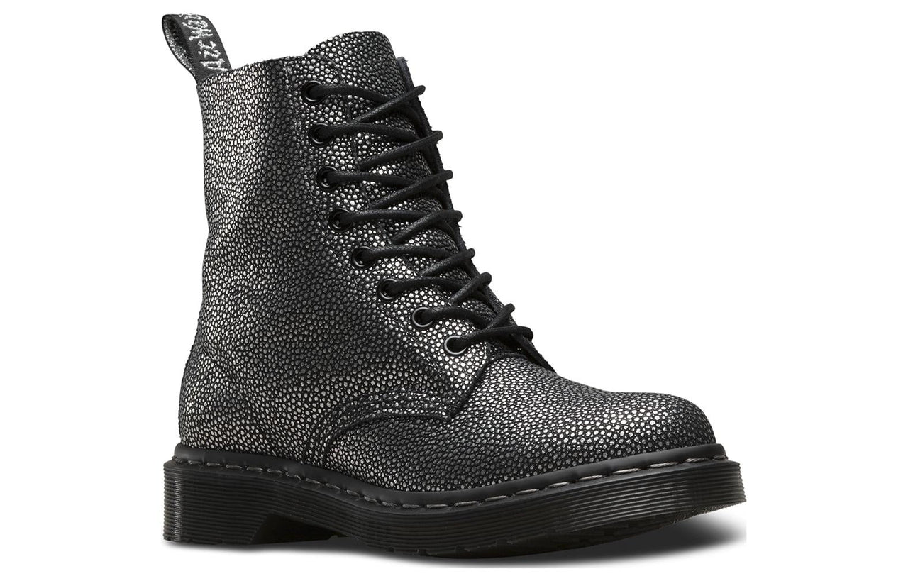(WMNS) Dr.Martens 1460 Metallic Pebble Pascal 'Black Silver' 23139012