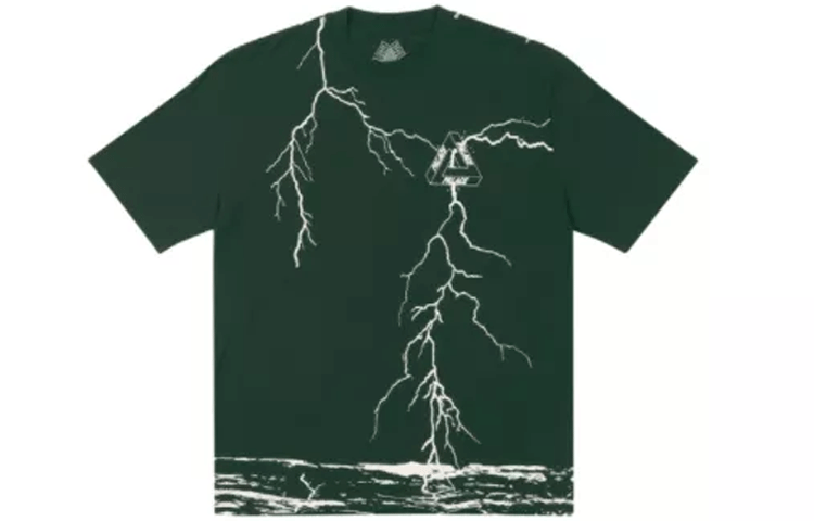 Palace FW21 Tri-strike T-Shirt 'Green' P21TS130