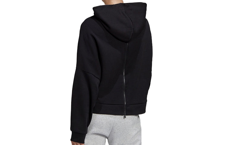 (WMNS) adidas Sports Stylish Hoodie Black FS2451