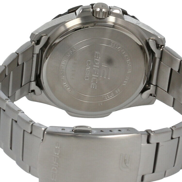 CASIO Quartz EDIFICE Stainless Steel Strap Mens Black Analog EFV-120DB-1A