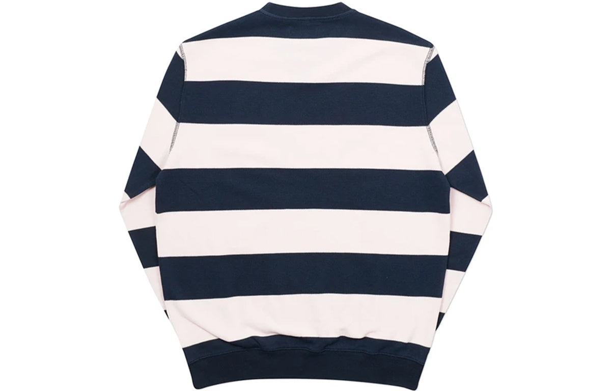 PALACE Stripe Alphabet Round Neck Long Sleeves Unisex Pink P19CS034