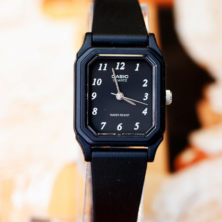 Casio Minimalistic Analog Cube Watch 'Black' LQ-142-1B