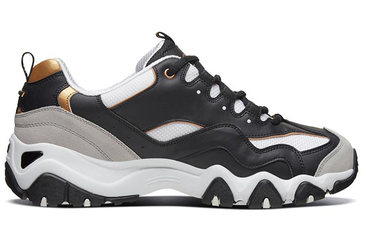 Skechers D'Lites 2.0 Low-Top Running Shoes Black/Gold 666106-BKGD
