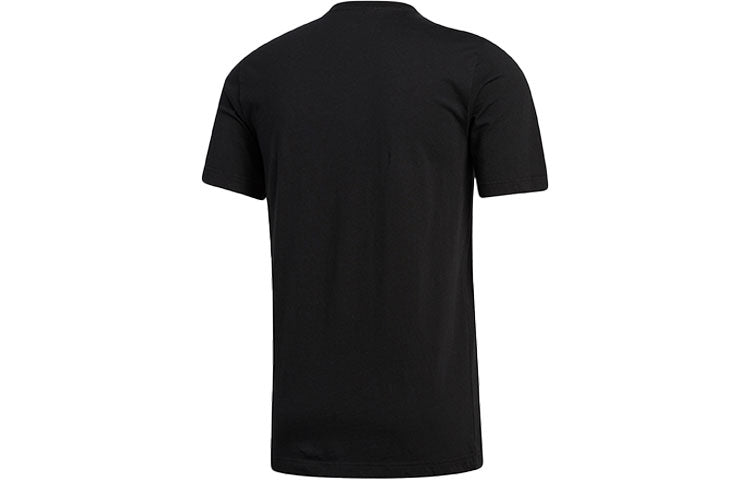 adidas Gradient Sports Training Printing Logo Round Neck Short Sleeve Black GT7752