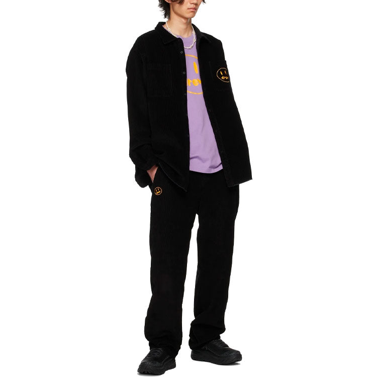Drew House Embroidered Corduroy Shirt 'Black' DR-SS22-244