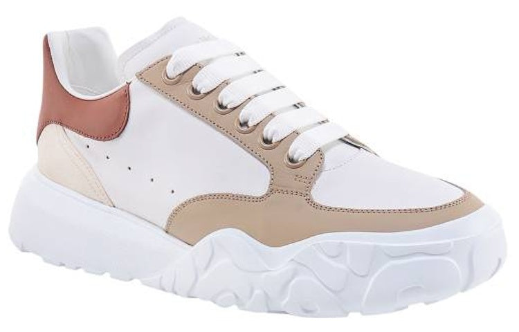 Alexander McQueen Court Trainers 'White Tan Red' 735780WID6A8804