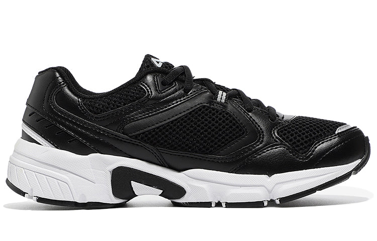 FILA Wear-Resistant Shock Absorption Low Top Casual Black White Korean Version 'Black White' 1RM01141E_021