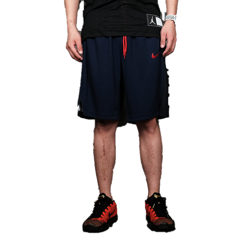 Nike Elite Stripe Dri-FIT Basketball Shorts 'Navy Blue Black' AT3393-411