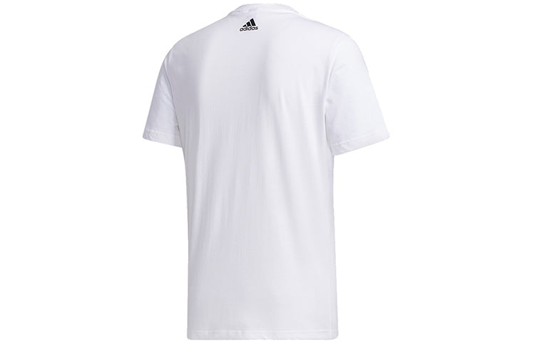 adidas Mh Gfx T Lng Printing Short Sleeve White GH4418