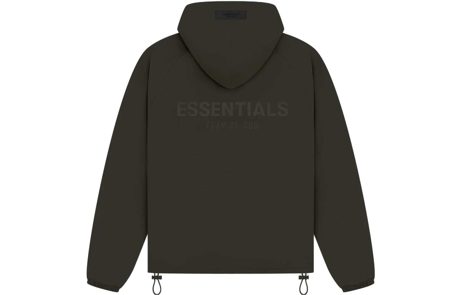 (GS) Fear of God Essentials Drop2 SS23 Fullzip Jacket 'Off Black' FOG-SS23-314