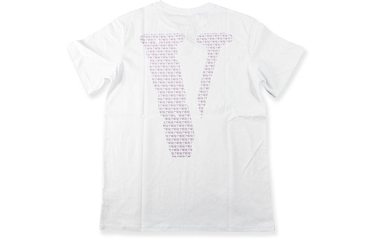 VLONE TEE Short Sleeve Unisex White Blue T-Shirt VLTE19003