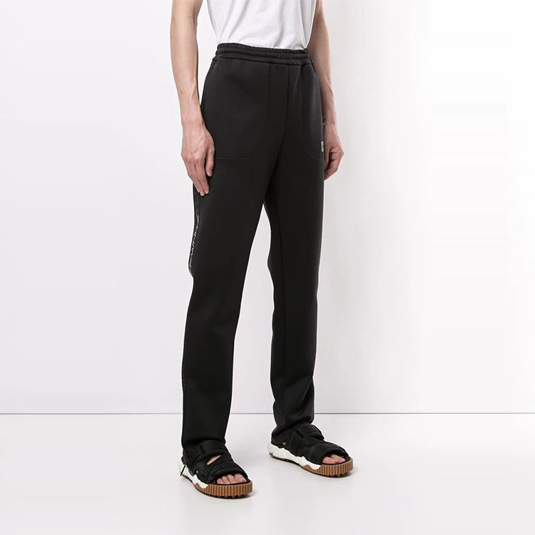 Men's Off-White logo Side Black Sports Pants/Trousers/Joggers OMCA118R20G430291091