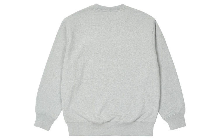PALACE Bossy Crew Grey Alphabet Logo Round Neck Unisex Gray P20CW003