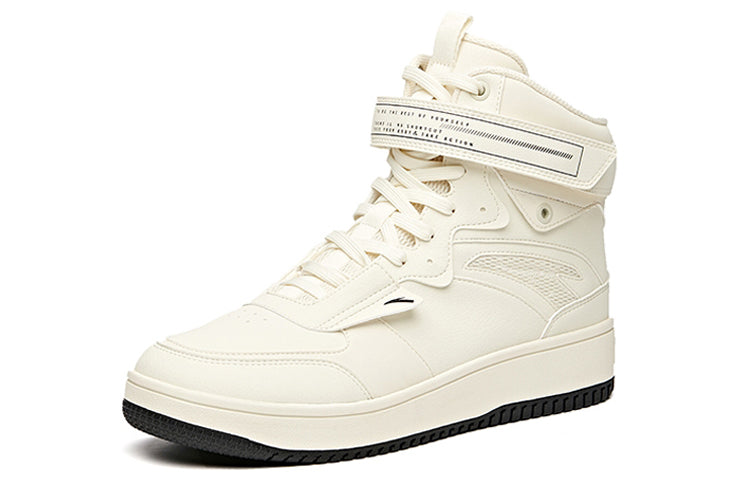 ANTA Skateboarding Series Sneakers High 'Light Beige Black' 912048010-2