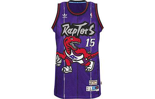 adidas Toronto Raptors Basketball Men's Classic Retro Jersey No. 15 Carter Dark Blue A46469