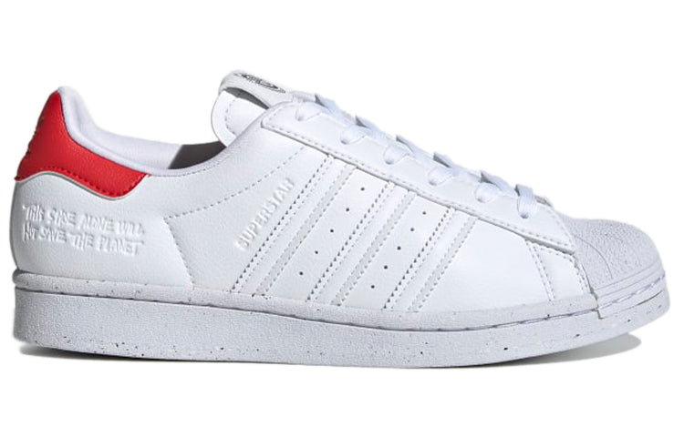 (WMNS) adidas originals Superstar 'White Red' H67922