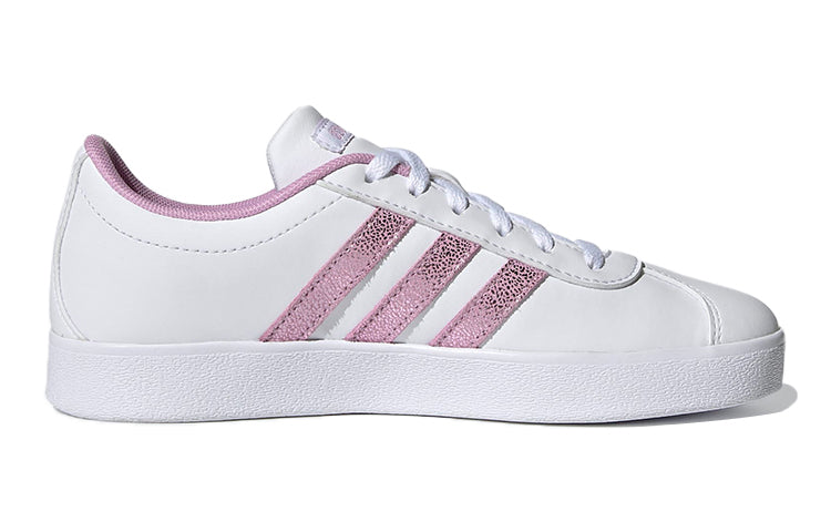 (GS) adidas VL Court K 'White Purple' FY8904
