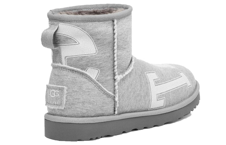 TELFAR x UGG FLEECE MINI Cozy Snow Boots Unisex Gray 1131290-HRGY
