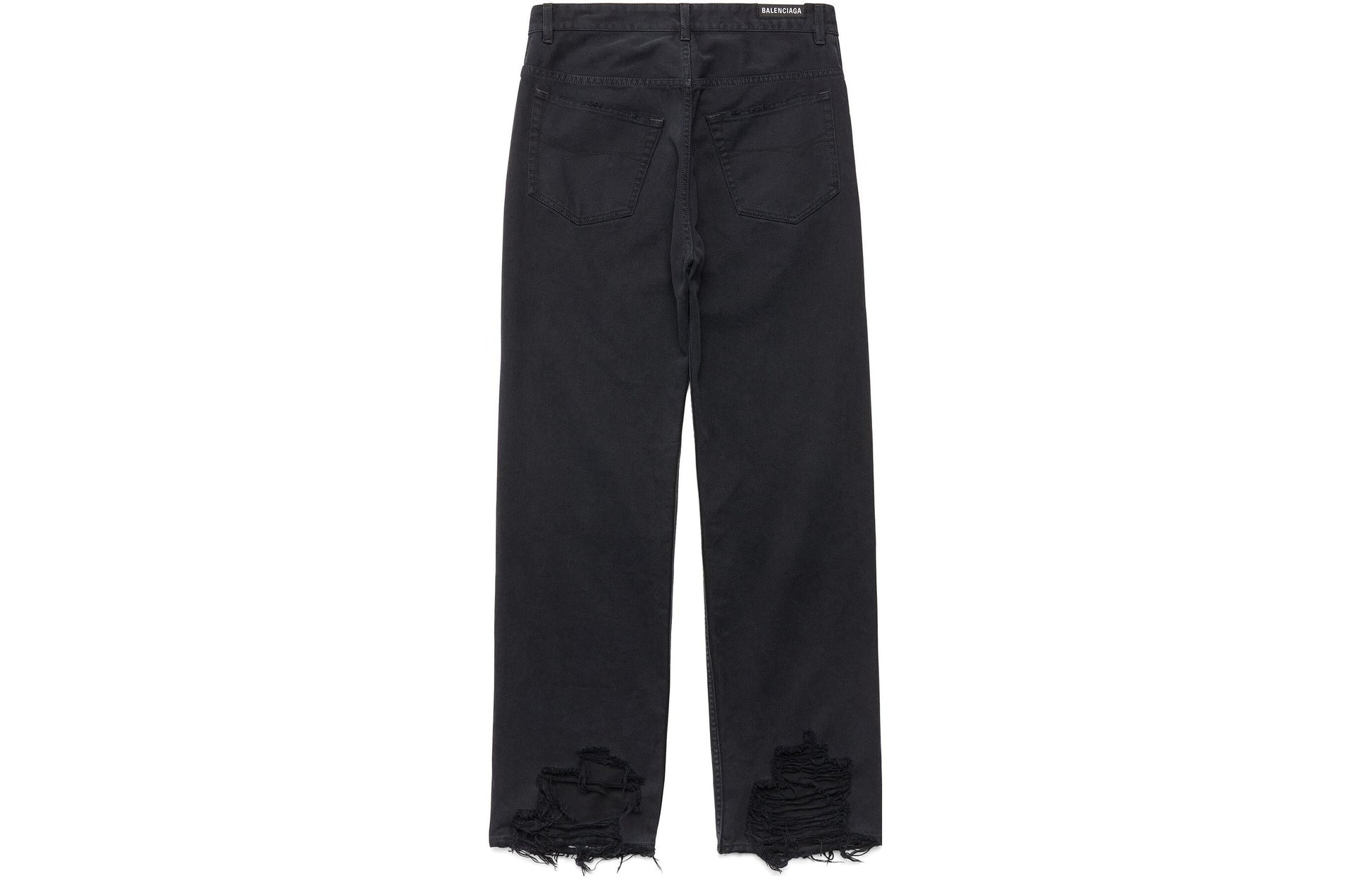 (WMNS) Balenciaga Medium Fit Pants 'Black' 751110TNW111700