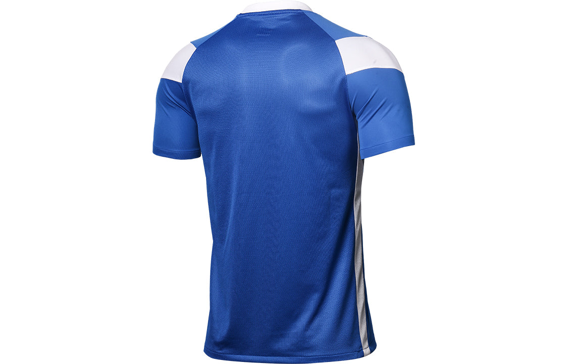 Men's Nike Casual Sports Breathable V Neck Short Sleeve Blue T-Shirt CW3826-463