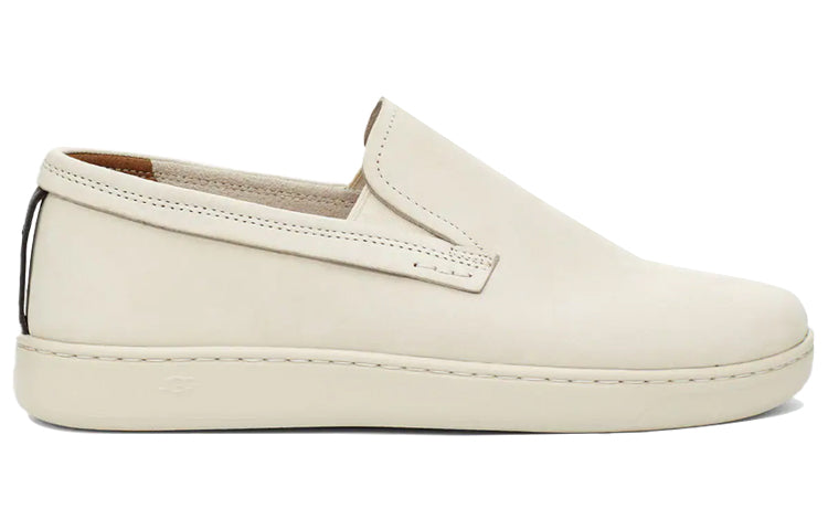 UGG Pismo Slip On Fashion Casual One Pedal Skate Shoes White 1110980-BNW