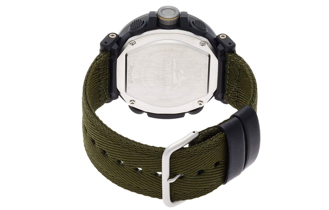CASIO Solar Powered Quartz Waterproof Sports Mens Army Green Analog PRG600YB-3